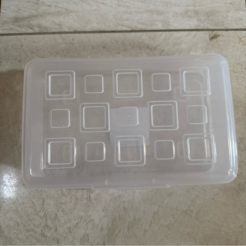 New Clear Plastic Pencil Box Storage Case School Office Organizer